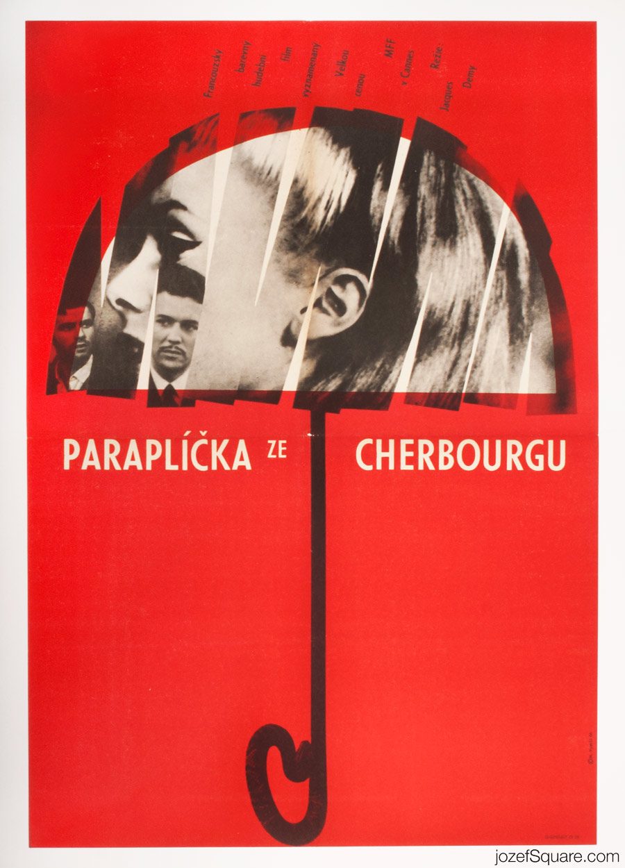 The Umbrellas of Cherbourg Movie Poster, Catherine Deneuve