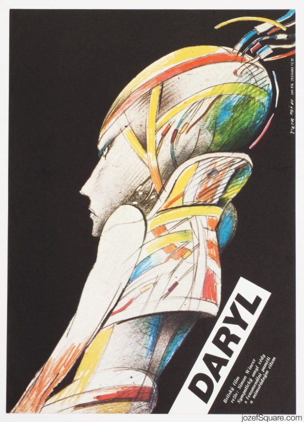 Daryl Movie Poster, 80s Sci-fi Art