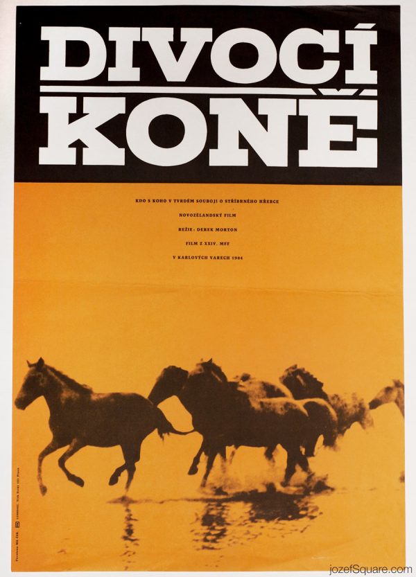 Wild Horses Movie Poster, 80s Poster Art