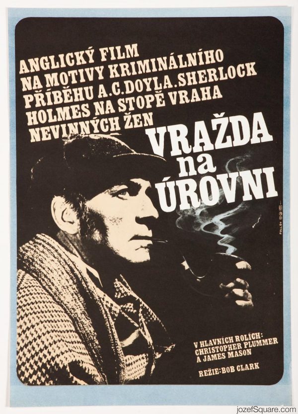 Sherlock Holmes, Murder by Decree Movie Poster, 80s Poster Art