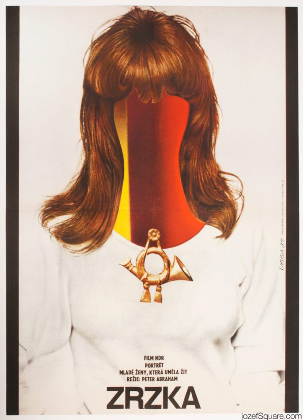 Redhead Movie Poster, 70s Surreal Poster Artork