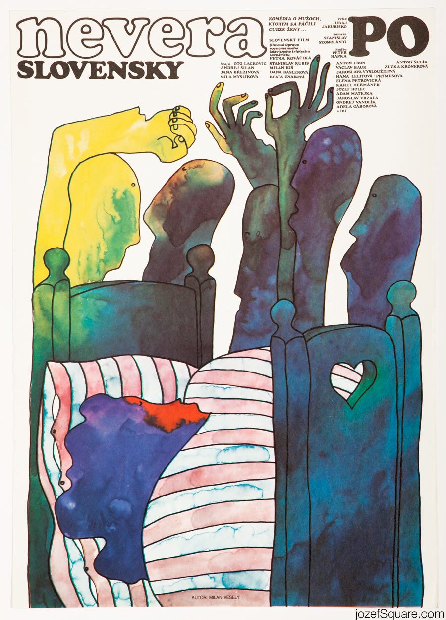 Infidelity Slovak Style Movie Poster, Juraj Jakubisko