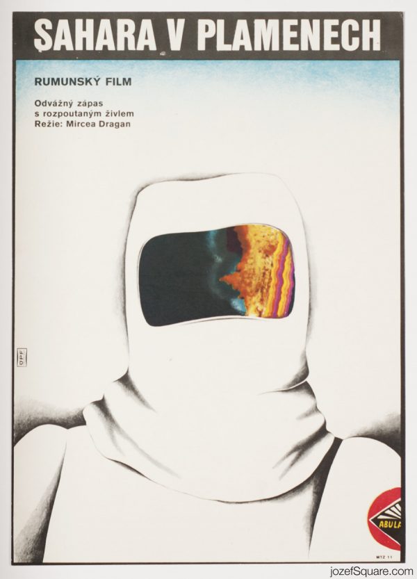 Movie Poster, The Billion Dollar Fire, 1970s Cinema Art