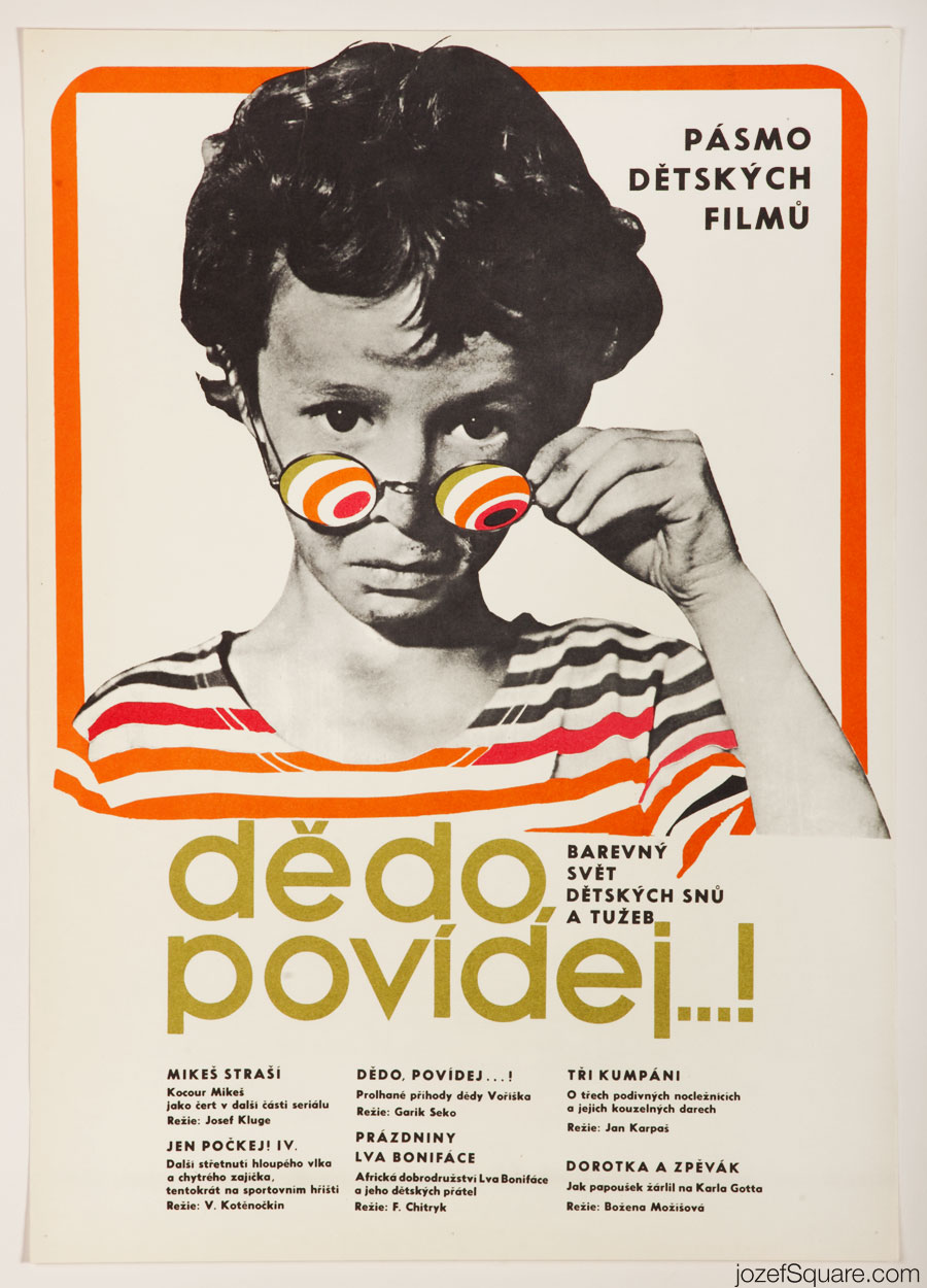 Movie Poster, Tell Us, Grandpa, 1970s Cinema Art