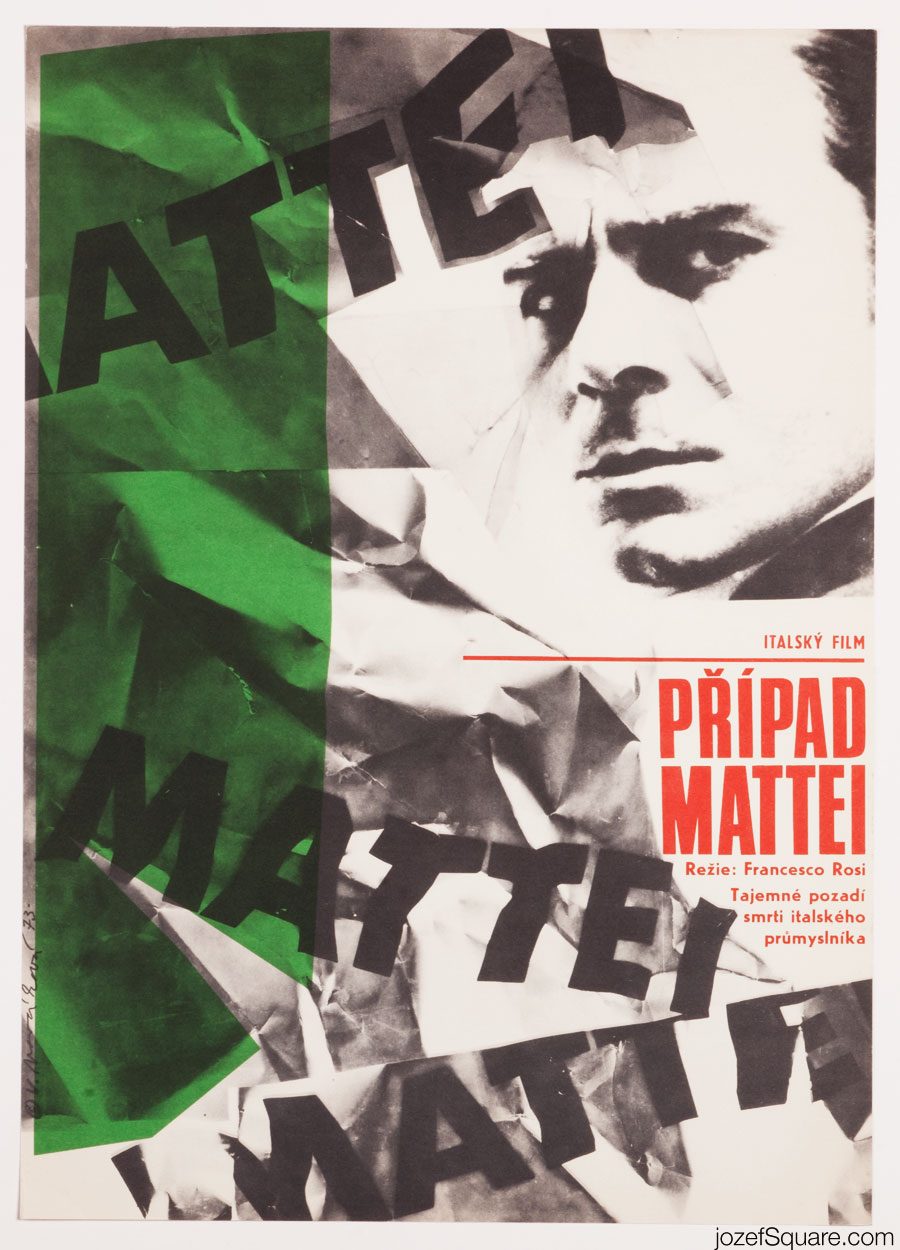 The Mattei Affair Movie Poster, 70s Poster Art