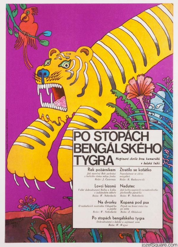 In the Footsteps of the Bengal Tiger, Kids Movie Poster