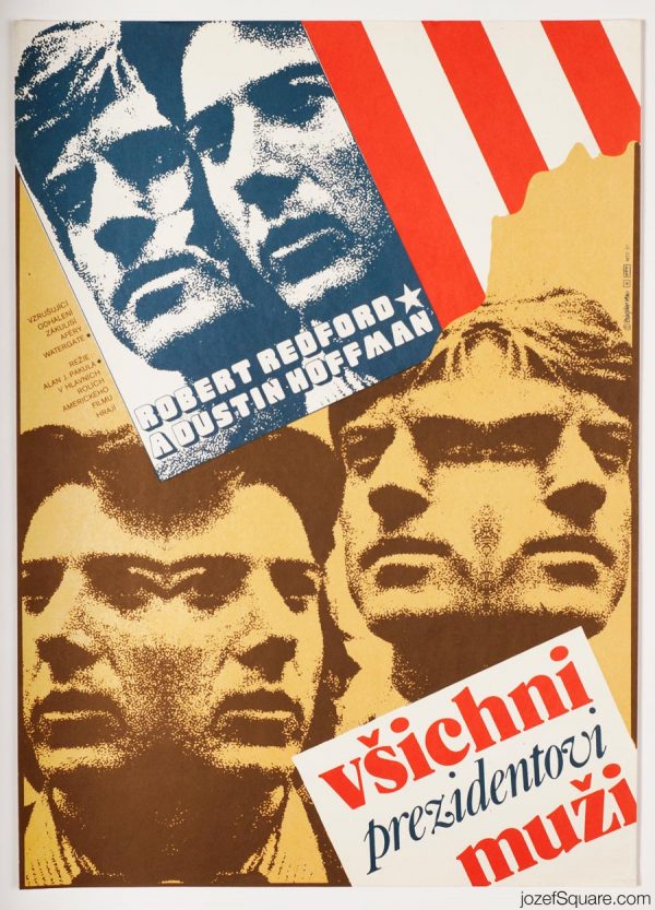 Movie Poster - All the President's Men Movie Poster, 80s Poster Art