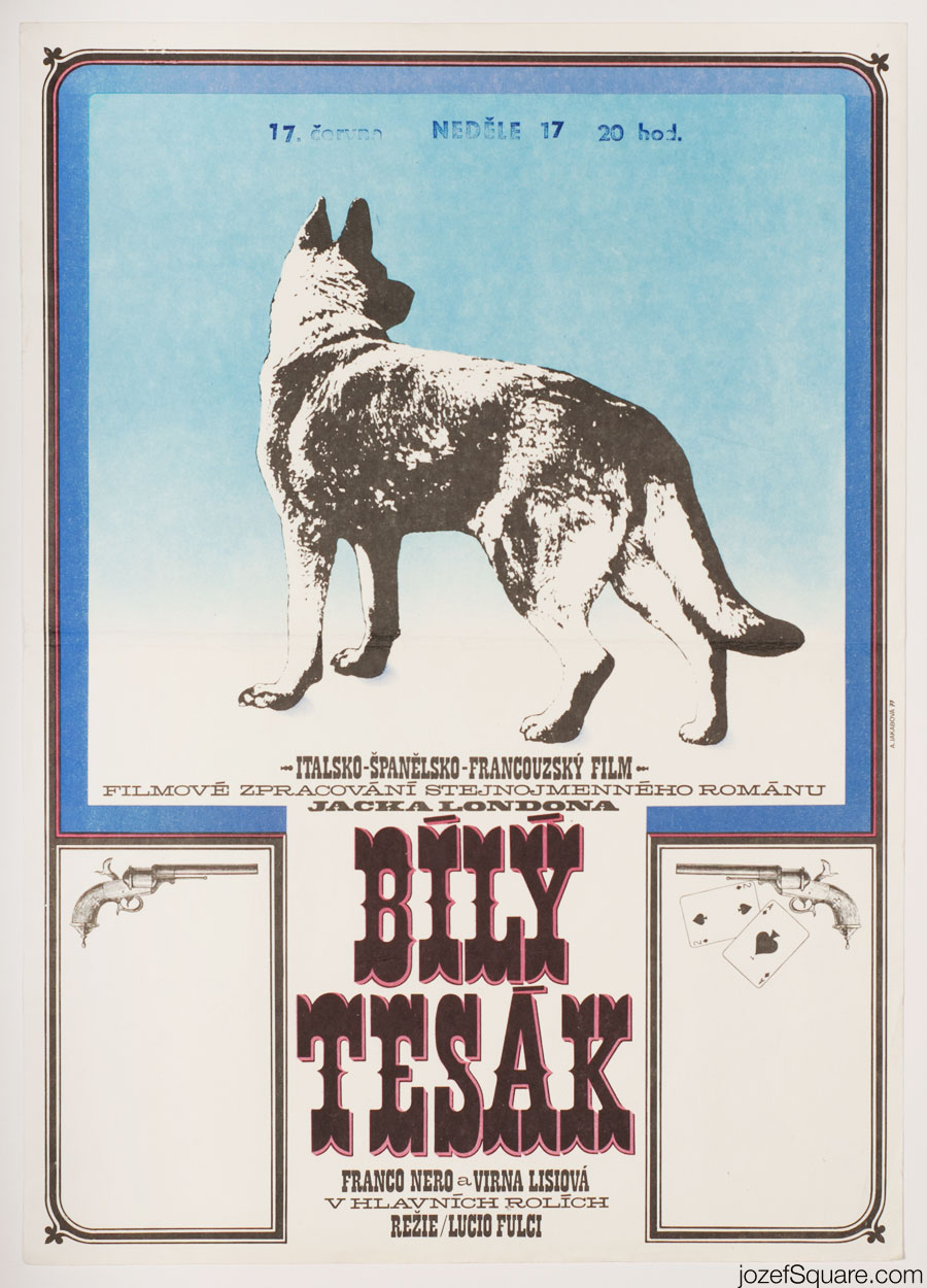 White Fang Movie Poster, Jack London, 70s Artwork