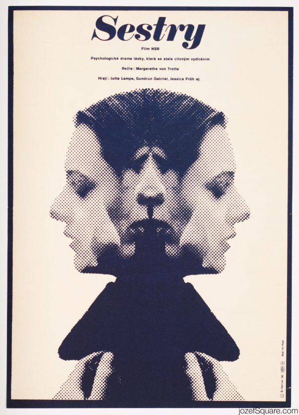 Sisters, or The Balance of Happiness Movie Poster, 80s Collage Poster Art