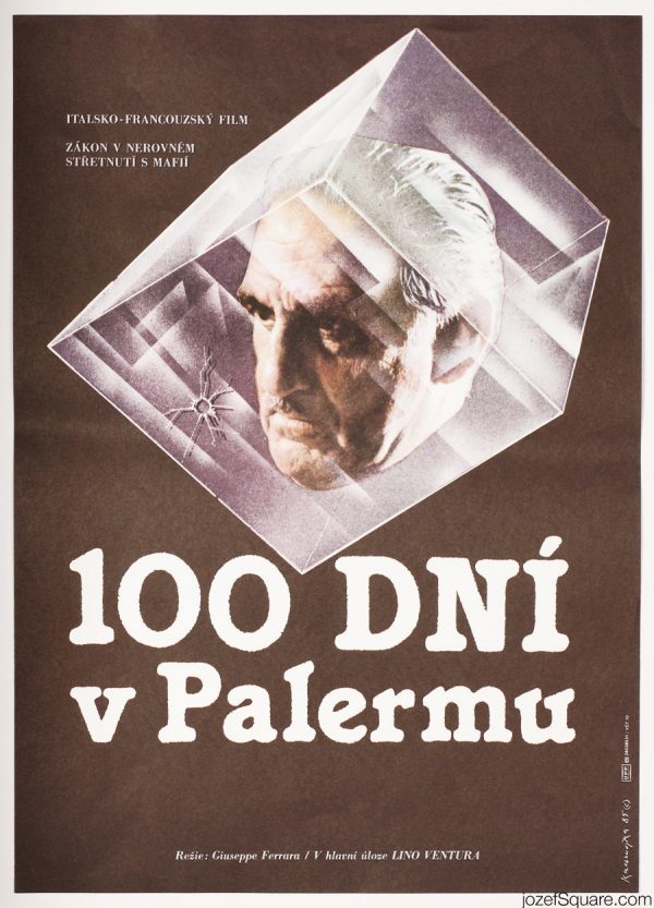 Cinema Poster, 100 Days in Palermo, Lino Ventura