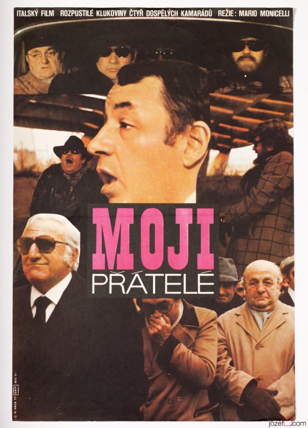 My Friends Movie Poster, Mario Monicelli