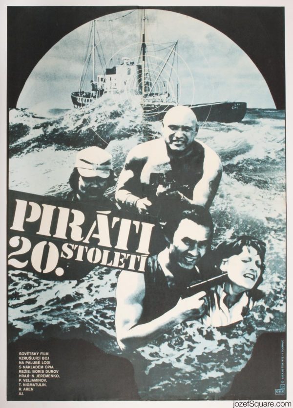Pirates of the 20th Century Movie Poster, Karel Vaca Artwork