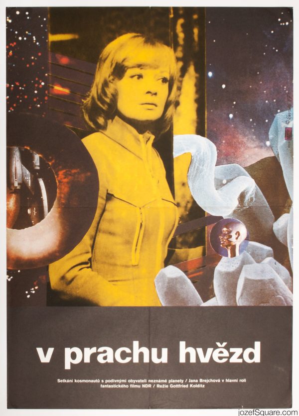 Sci-fi Movie Poster, In the Dust of the Stars, 70s Artwork