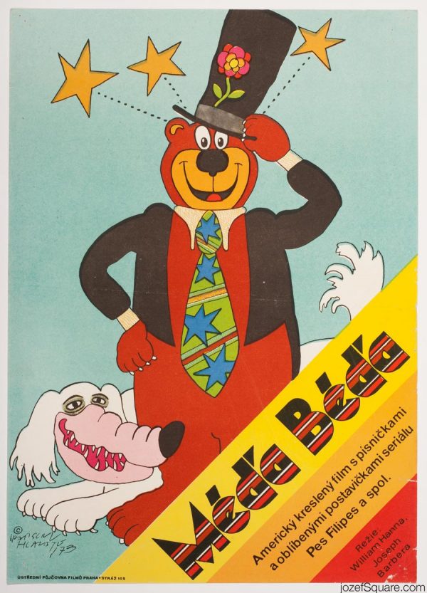 Hey There, It's Yogi Bear Movie Poster, Vratislav Hlavaty