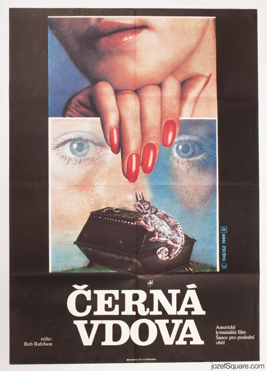 Black Widow Movie Poster, 80s Collage Cinema Art