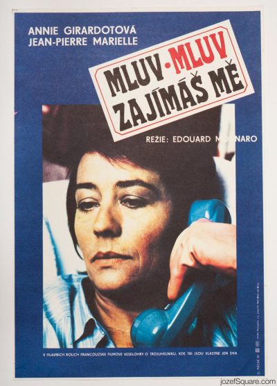 Movie Poster, Just Talk, I am Listening, 80s French Cinema