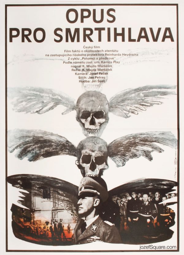 80s Movie Poster, An Opus For a Deaths-Head Moth, Jan Tomanek
