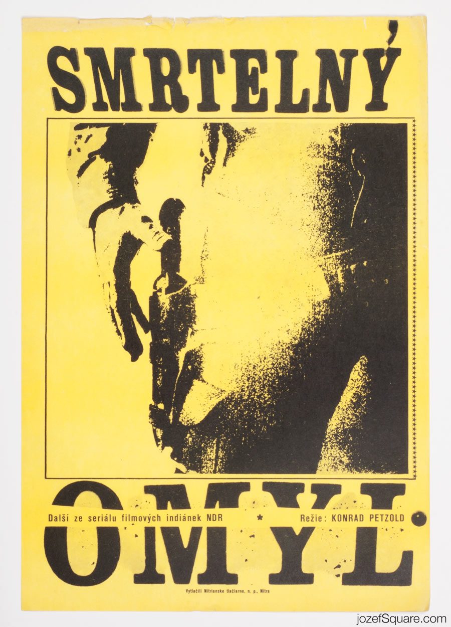 Western Movie Poster, Fatal Error, 70s Cinema Art