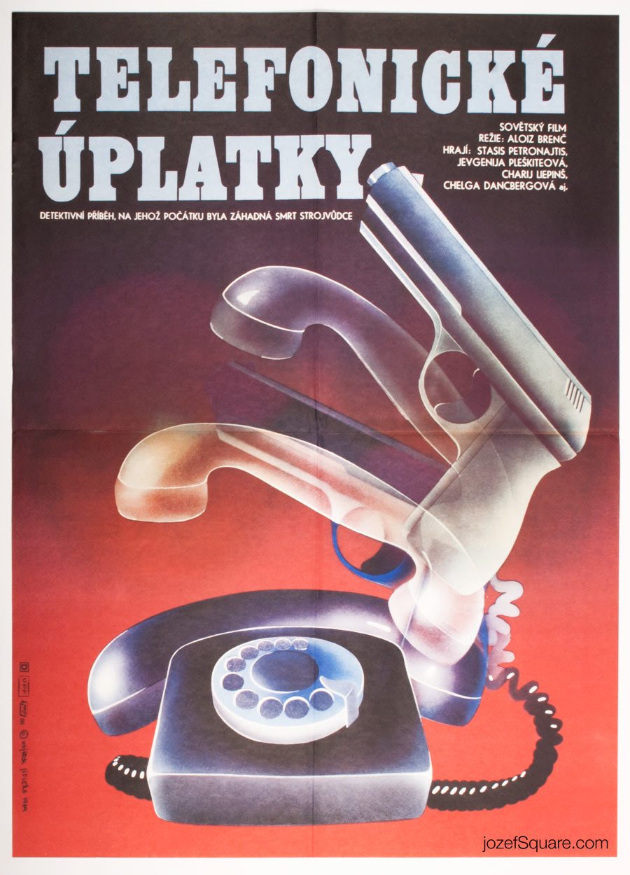 Movie Poster, Telephone Bribes, 70s Cinema Art