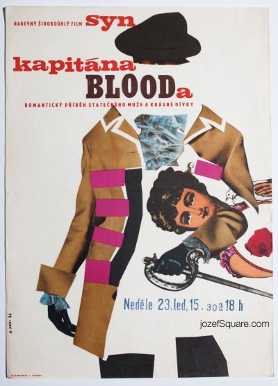 Movie Poster, The Son of Captain Blood, 60s Collage Art