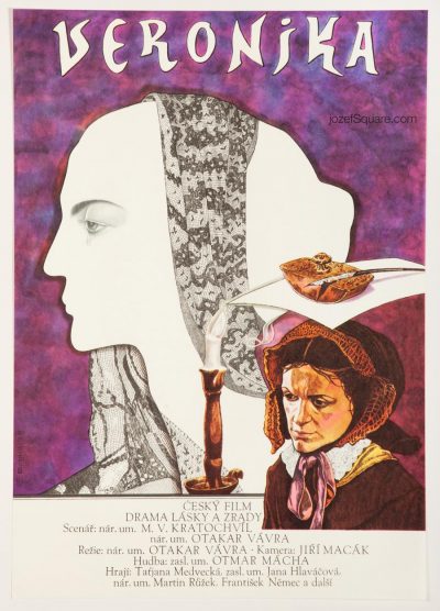 Movie Poster, Veronika, 80s Cinema Art