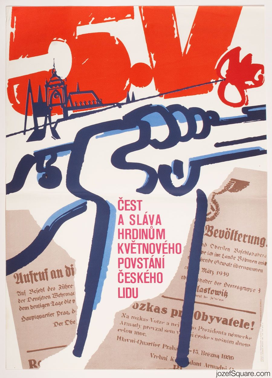 Propaganda Poster, Fifth of May, 80s Graphic Art