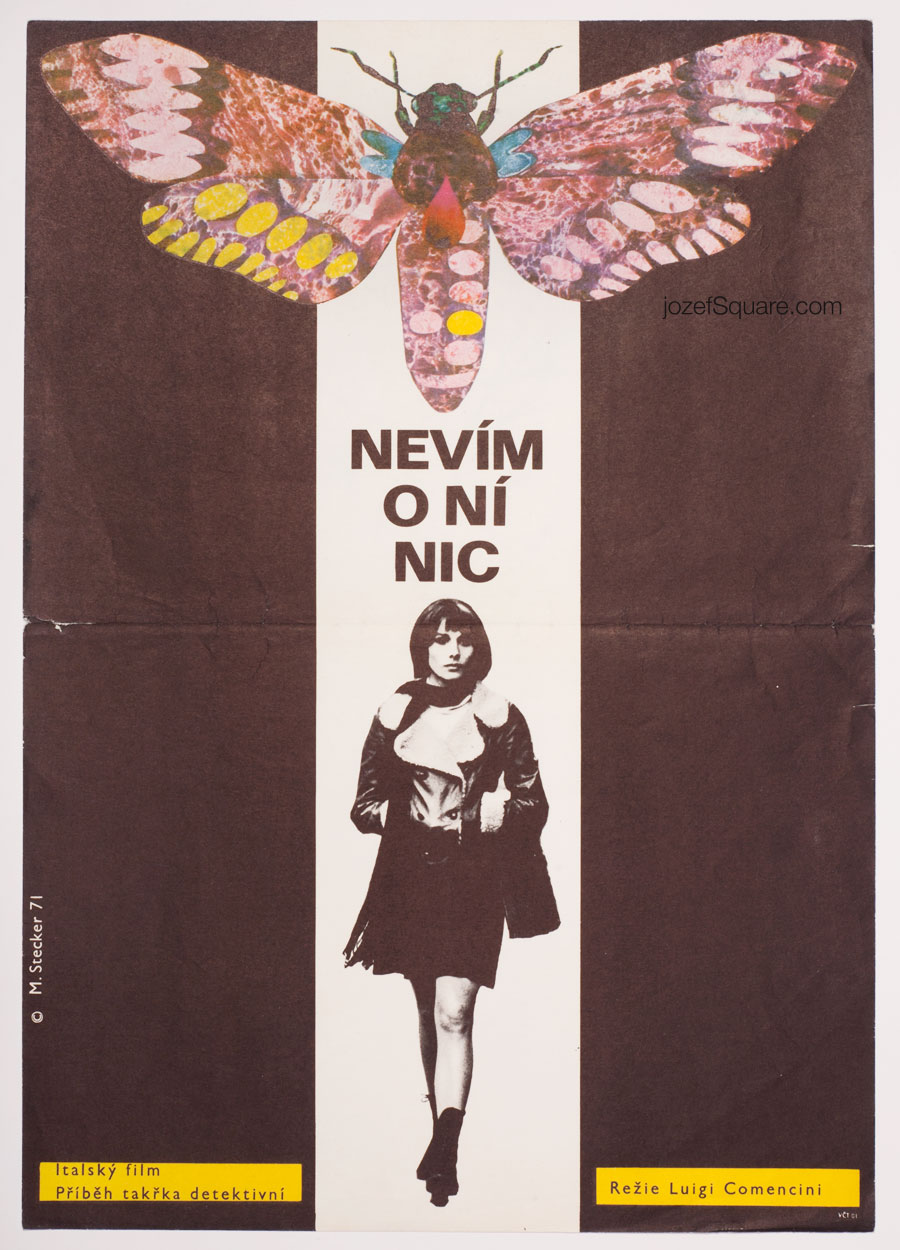 Movie Poster, Unknown Woman, 70s Italian Cinema