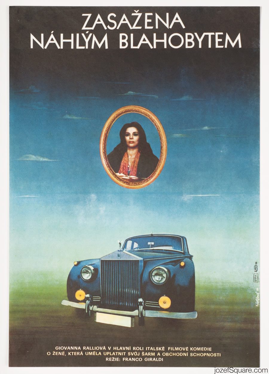 Movie Poster, Affected by Sudden Affluence, 70s Italian Cinema