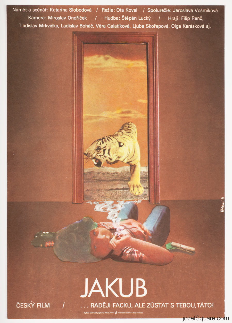 Movie Poster, Jakub, Olga Polackova Vyletalova, 70s Artwork