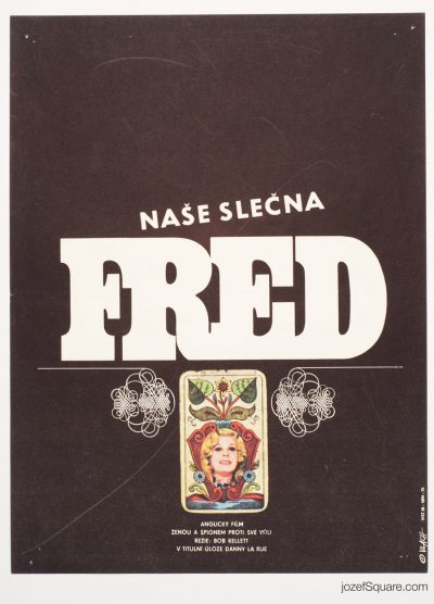 Movie Poster, Our Miss Fred, 70s Cinema Art