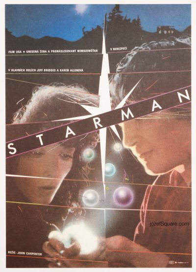 Starman Movie Poster, Zdenek Ziegler, 80s Artwork