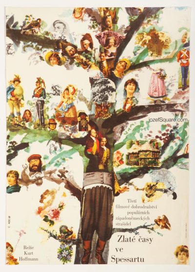 Movie Poster, Glorious Times in the Spessart, 60s Collage Art