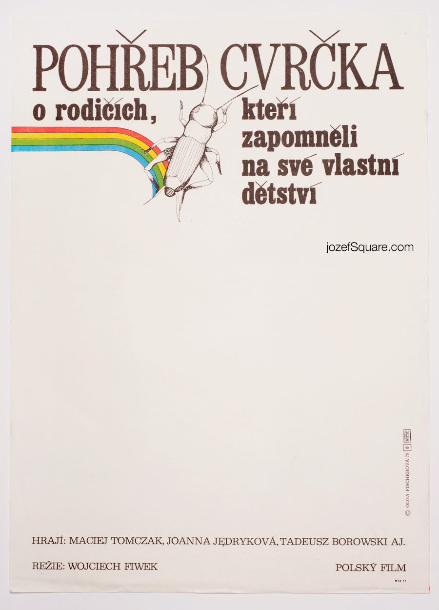 Movie Poster, Funeral of a Cicade, 70s Polish Cinema