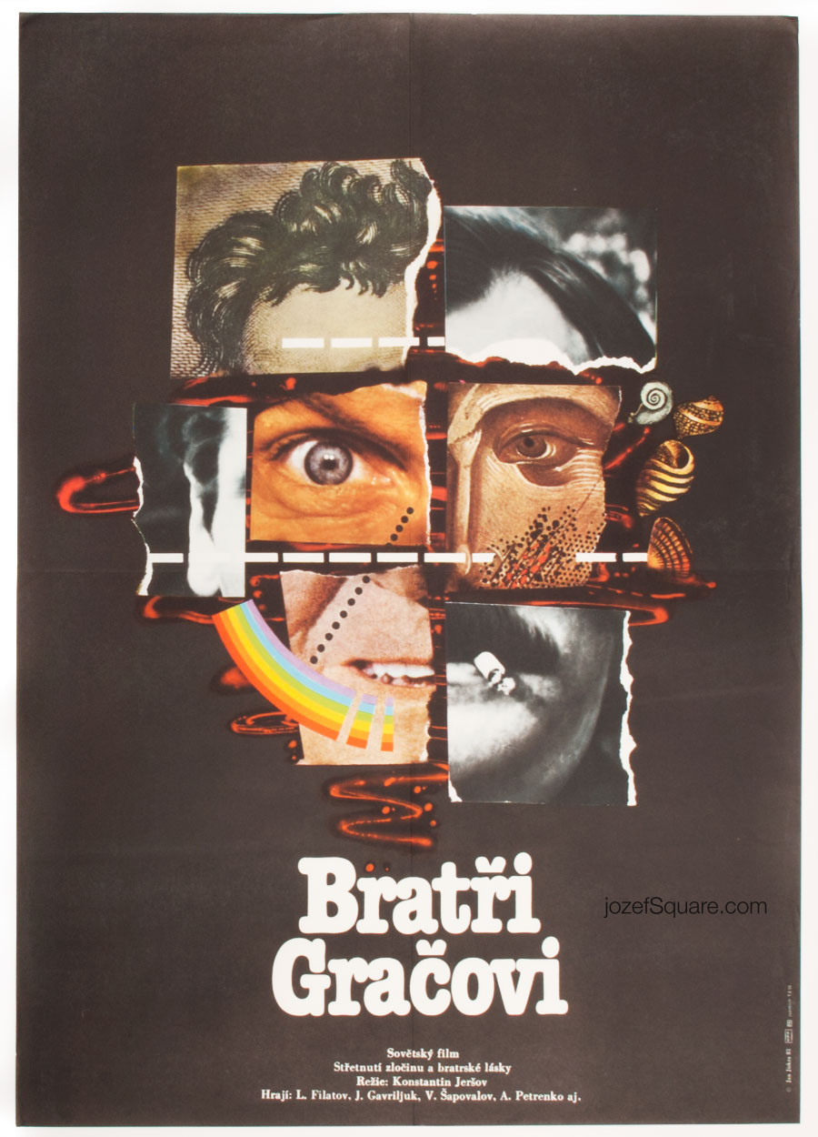 Collage Movie Poster, Grachi, 80s Soviet Cinema
