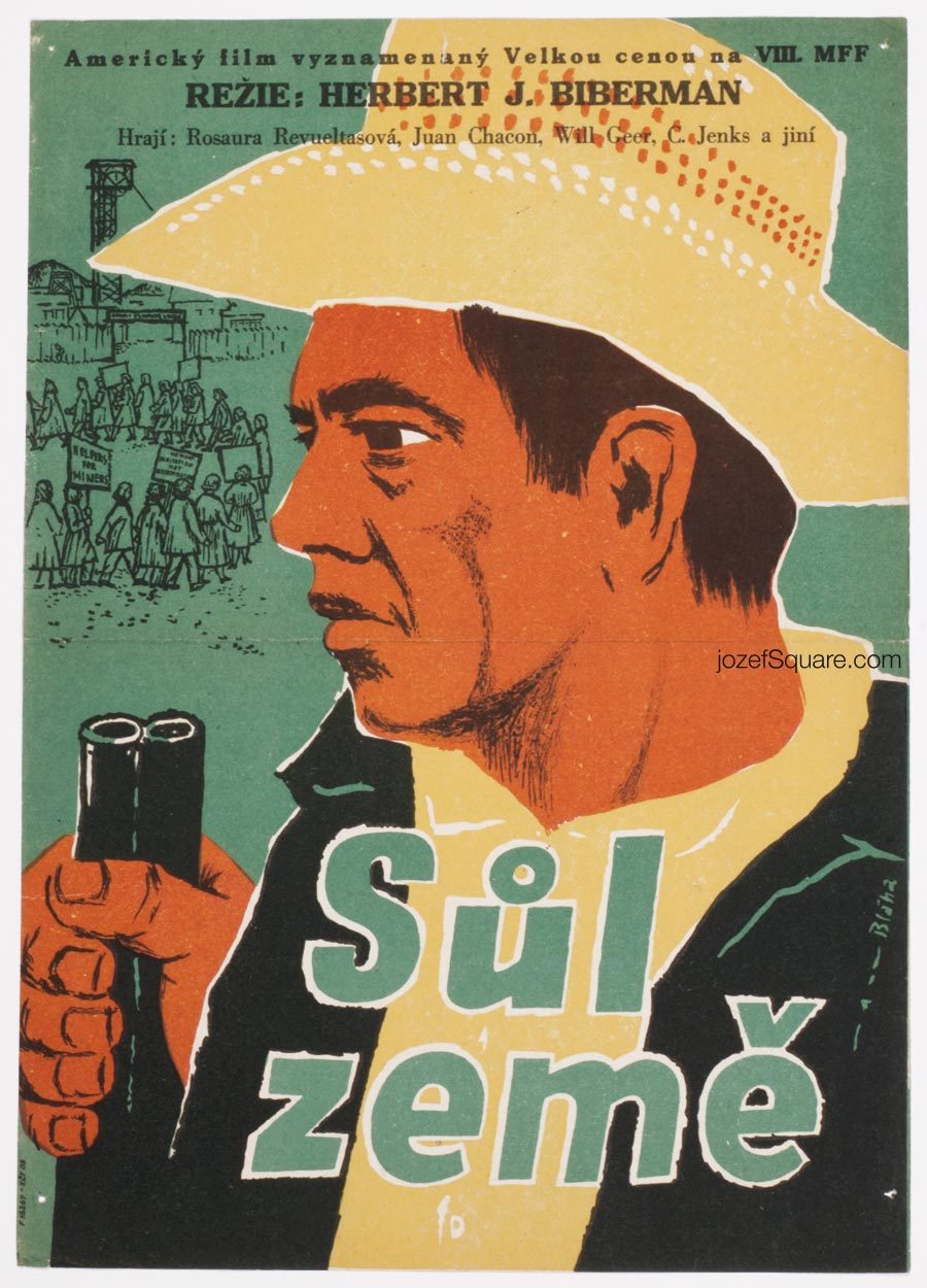 Movie Poster Salt of the Earth, 50s Cinema Art