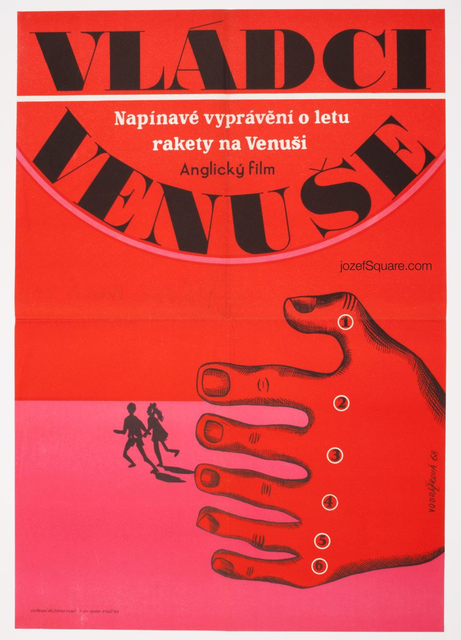 Sci-fi Movie Poster, Masters of Venus, 60s Cinema Art