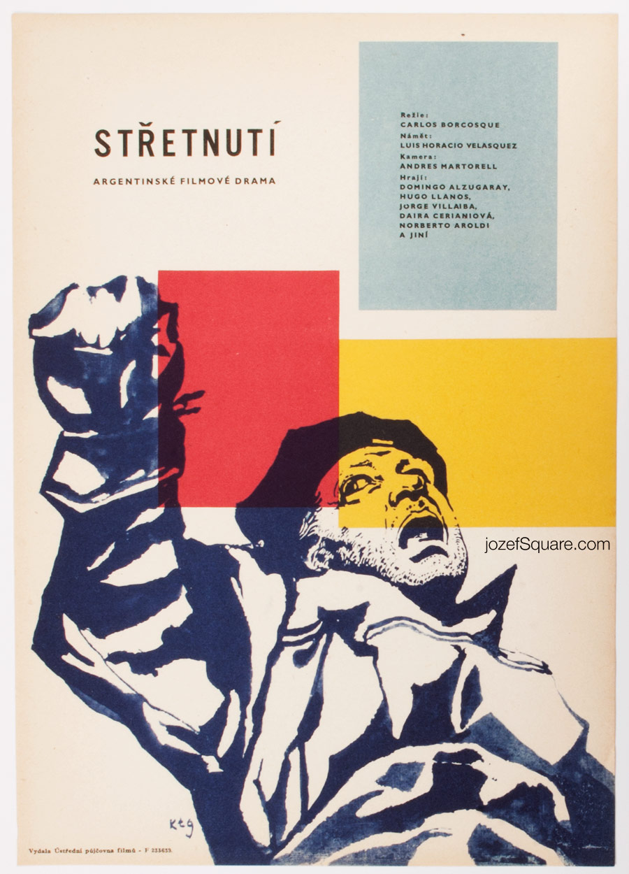 Movie Poster, Karel Teissig, 60s Cinema Art