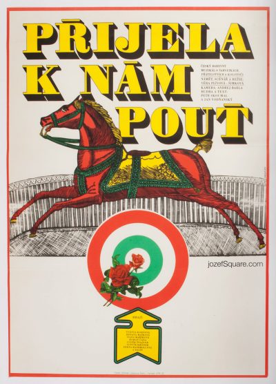 Movie Poster, The Fair is Here, Karel Vaca, 1970s Cinema Art