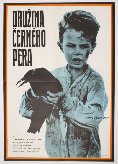 Movie Poster, The Company of the Black Feather, 70s Cinema Art