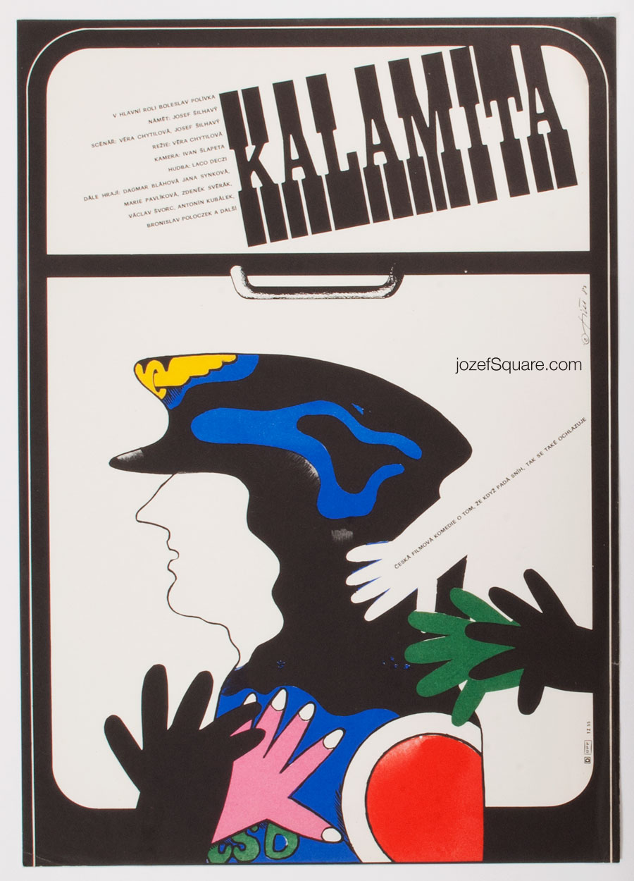 Movie Poster, Calamity, Vera Chytilova, 1980s Graphic Design