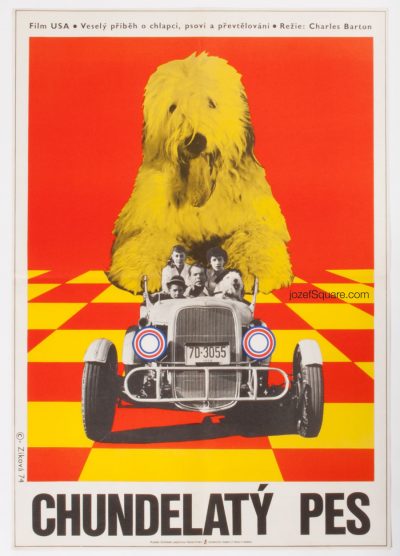 The Shaggy Dog, Kids Movie Poster, Walt Disney Cinema Art