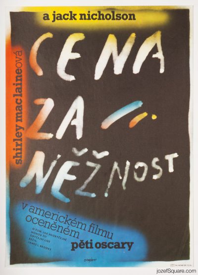 Terms of Endearment movie poster, Jack Nicolson, Cinema Art