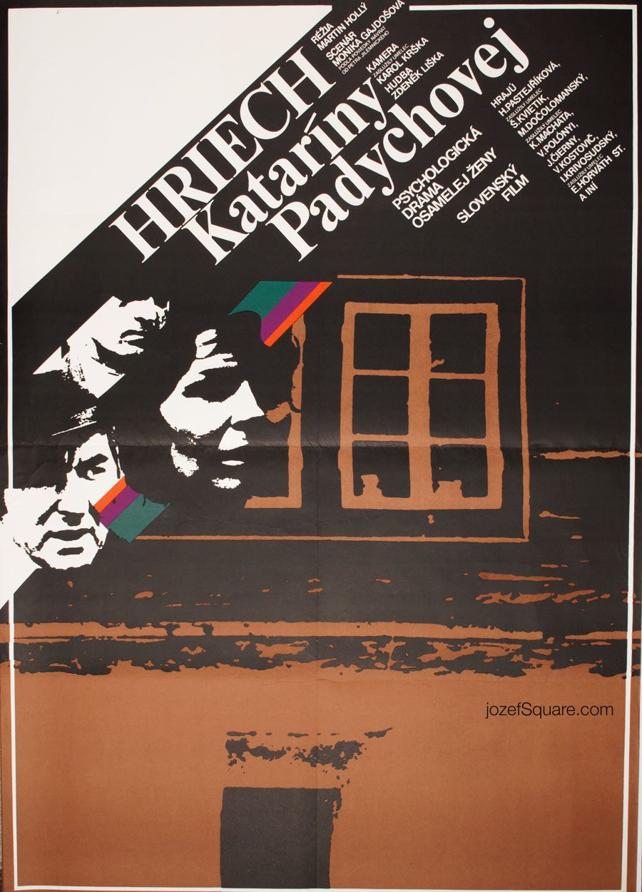 Movie Poster, Sin of Katarina Padychova, Abstract Cinema Art