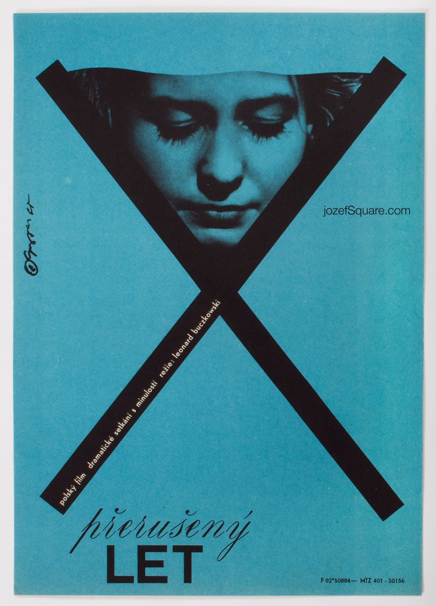 Movie Poster, Interrupted Flight, 60s Cinema Art