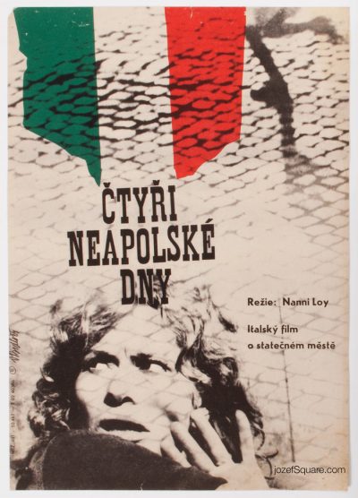 Movie poster, The Four Days of Naples, 60s Cinema Art