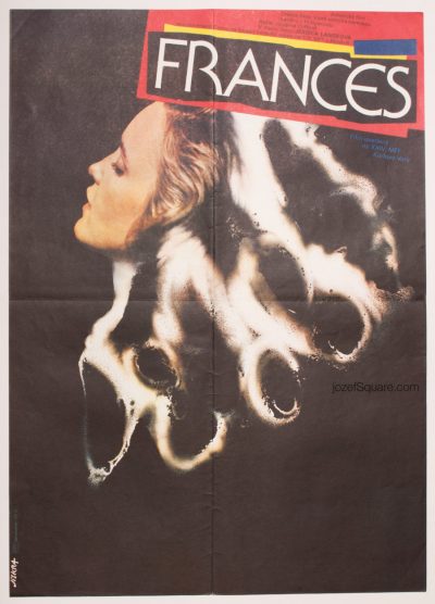 Frances Movie Poster, Jessica Lange, 80s Cinema Art