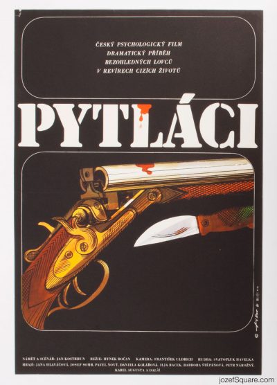 Movie Poster, The Poachers, 80s Cinema Art