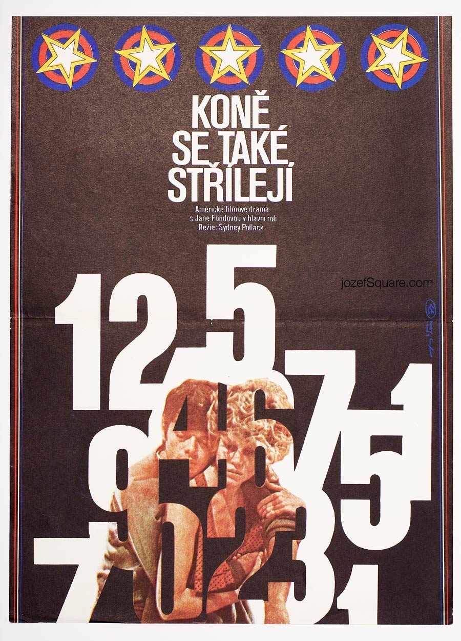 Movie Poster, They Shoot Horses, Don't They, 70s Cinema Art