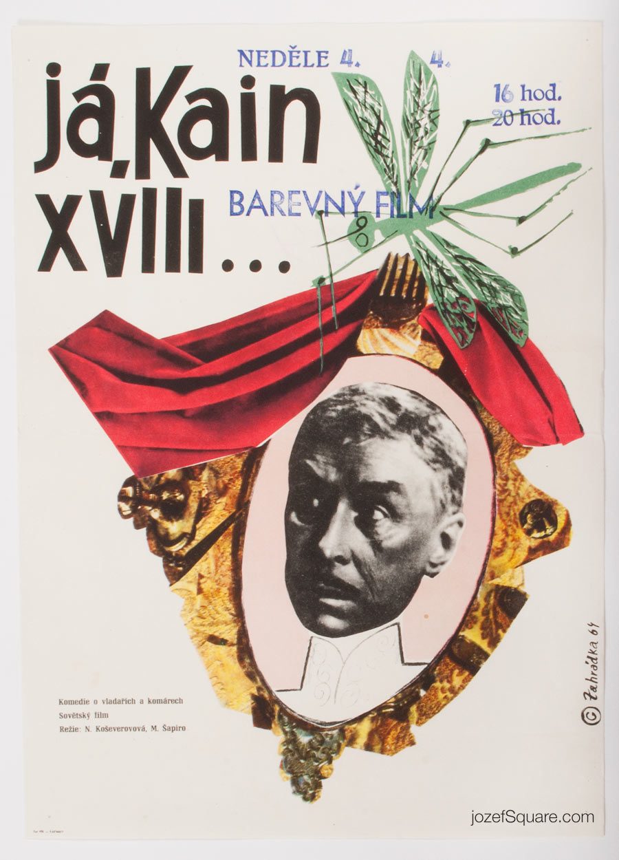 Movie Poster, Cain the XVIII-th, 60s Cinema Art