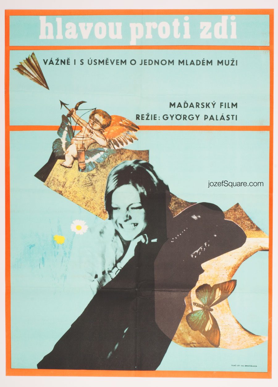 Movie Poster, A Lad on White Horse, 70s Cinema Art